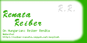 renata reiber business card