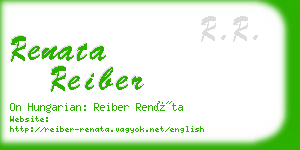 renata reiber business card